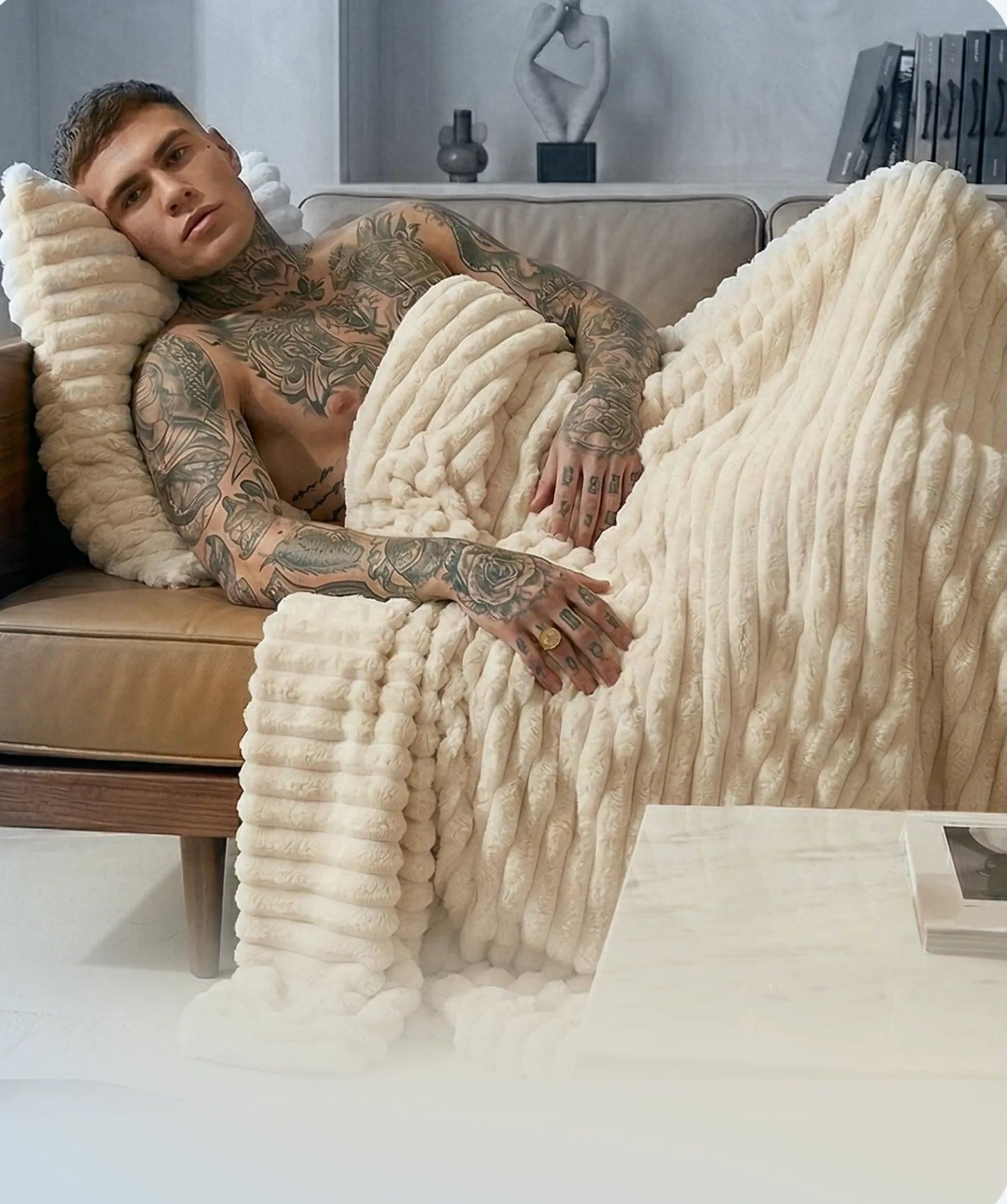 Anxiety Melt Plush Lightweight Blanket